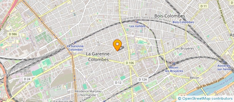 localisation de l'entreprise MADAME CELINE CASSADOU HEUGA à LA GARENNE-COLOMBES
