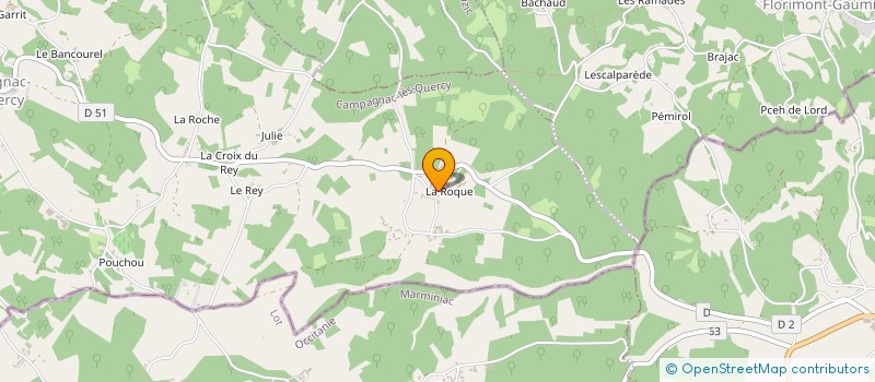 localisation de l'entreprise MADAME CELINE CASSAGNAC à CAMPAGNAC-LES-QUERCY