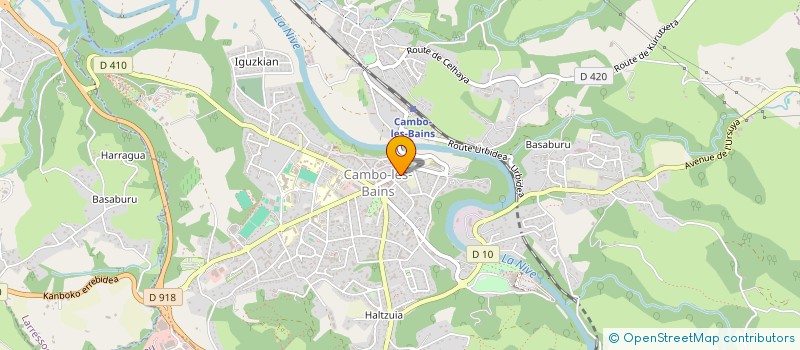 localisation de l'entreprise MADAME CELINE CASSAIGNAU  CAMBO-LES-BAINS