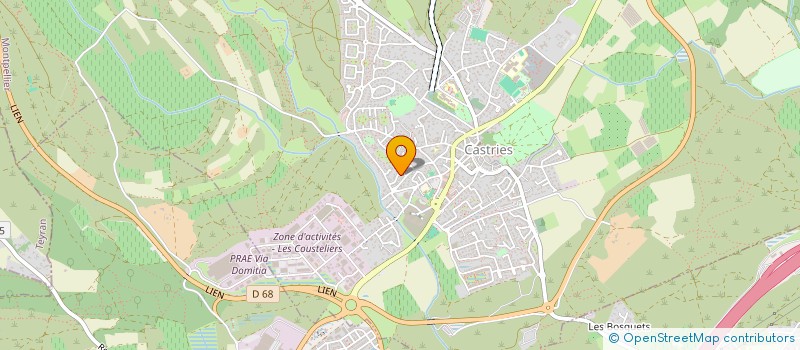 localisation de l'entreprise MADAME CELINE CASTAIGNET  CASTRIES