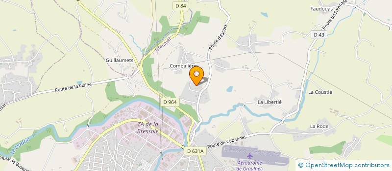 localisation de l'entreprise MADAME CELINE CASTANIE  GRAULHET