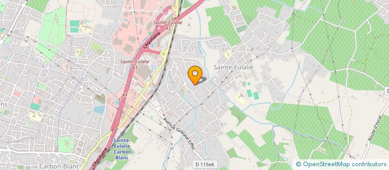 localisation de l'entreprise MADAME CELINE CASTEL  SAINTE-EULALIE