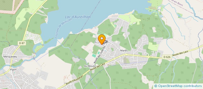 localisation de l'entreprise MADAME CELINE CASTETS  MIMIZAN