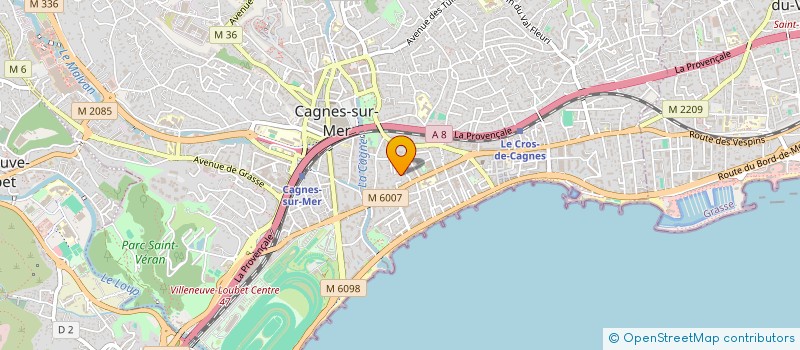 localisation de l'entreprise MADAME CELINE CATALANO à CAGNES-SUR-MER