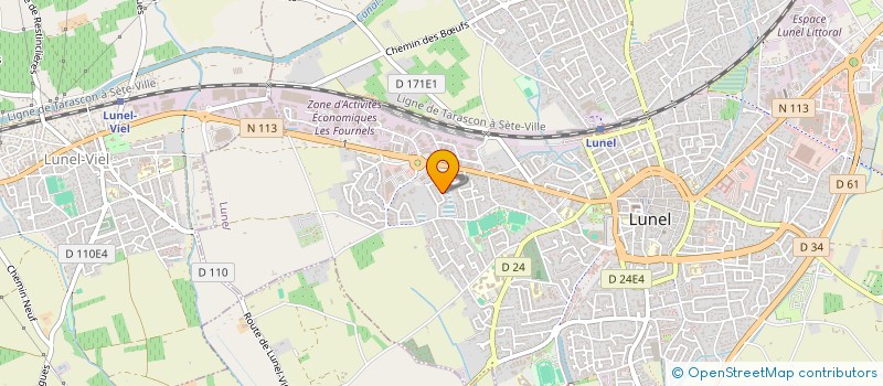 localisation de l'entreprise MADAME CELINE CATELOT  LUNEL