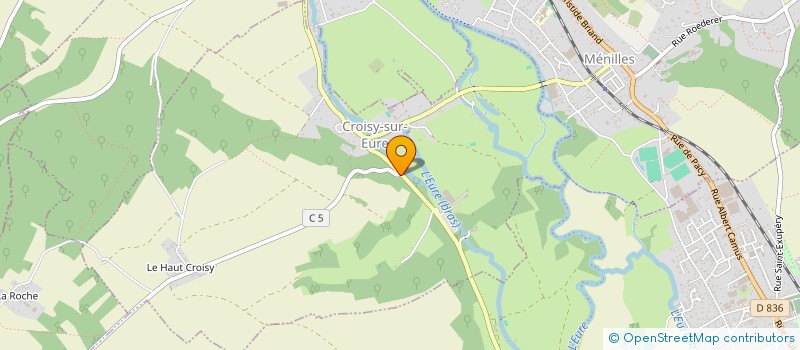 localisation de l'entreprise MADAME CELINE CAUCHARD  CROISY-SUR-EURE