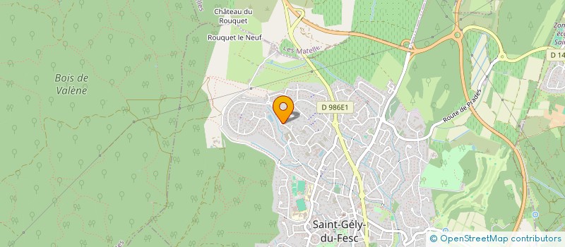 localisation de l'entreprise MADAME CELINE CAUSIN  SAINT-GELY-DU-FESC