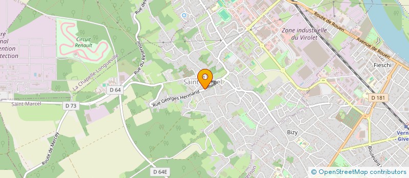 localisation de l'entreprise MADAME CELINE CAVELIER  SAINT-MARCEL