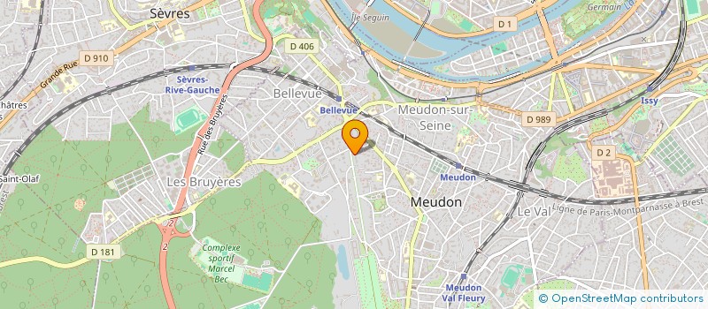 localisation de l'entreprise MADAME CELINE CELMA à MEUDON