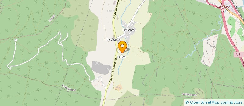 localisation de l'entreprise MADAME CELINE CESARINI à AUBIGNOSC