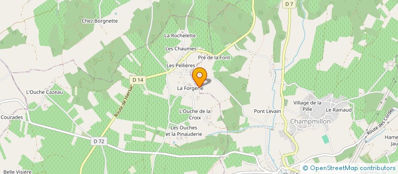 localisation de l'entreprise MADAME CELINE CHABAUD à CHAMPMILLON