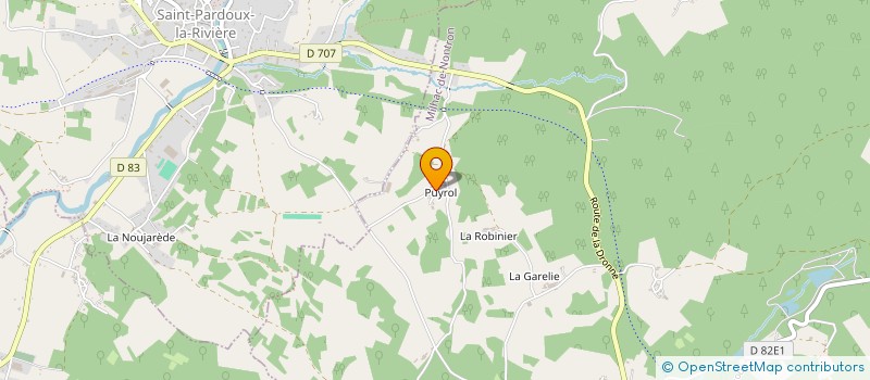 localisation de l'entreprise MADAME CELINE CHABAUD  MILHAC-DE-NONTRON