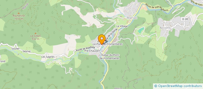 localisation de l'entreprise MADAME CELINE CHABAUX  DORNAS