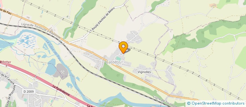 localisation de l'entreprise MADAME CELINE CHAGUE  CASTETIS