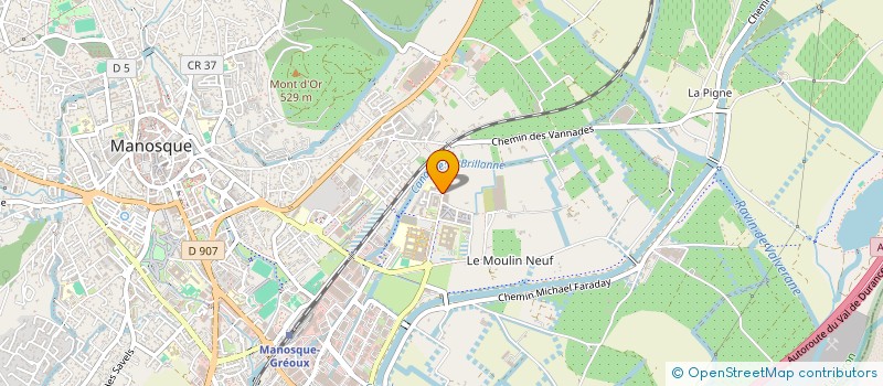 localisation de l'entreprise MADAME CELINE CHAMBAT à MANOSQUE