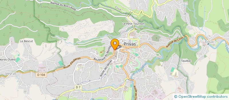 localisation de l'entreprise MADAME CELINE CHAMBOULEYRON  PRIVAS