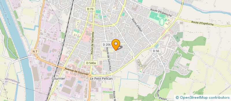 localisation de l'entreprise MADAME CELINE CHAMOUX  MONTELIMAR