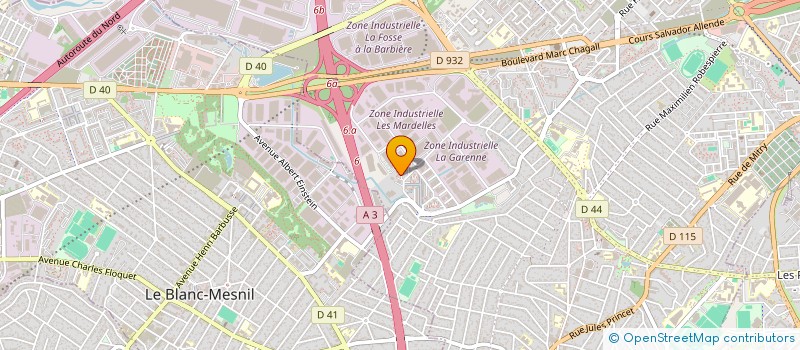 localisation de l'entreprise MADAME CELINE CHAMPAGNE  AULNAY-SOUS-BOIS