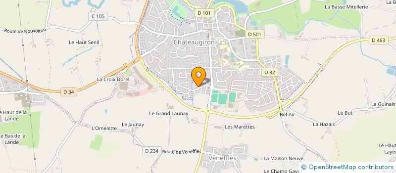 localisation de l'entreprise MADAME CELINE CHAMPALAUNE  CHATEAUGIRON