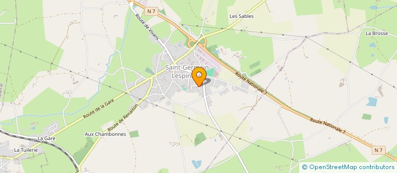 localisation de l'entreprise MADAME CELINE CHAMPANHET  SAINT-GERMAIN-LESPINASSE