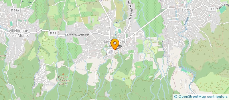 localisation de l'entreprise MADAME CELINE CHANCLUD  LAROQUE-DES-ALBERES