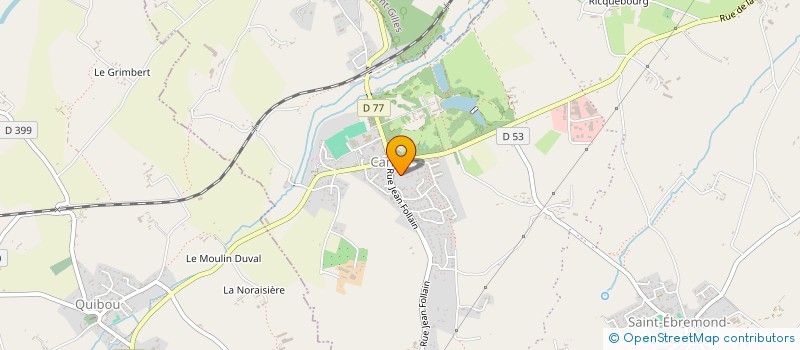 localisation de l'entreprise MADAME CELINE CHAPELLE  CANISY