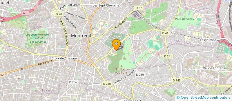 localisation de l'entreprise MADAME CELINE CHAPET à MONTREUIL