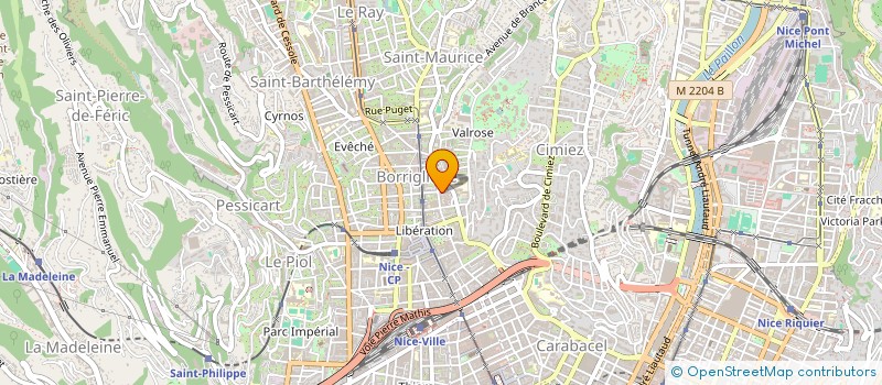 localisation de l'entreprise MADAME CELINE CHARBONNIER à NICE