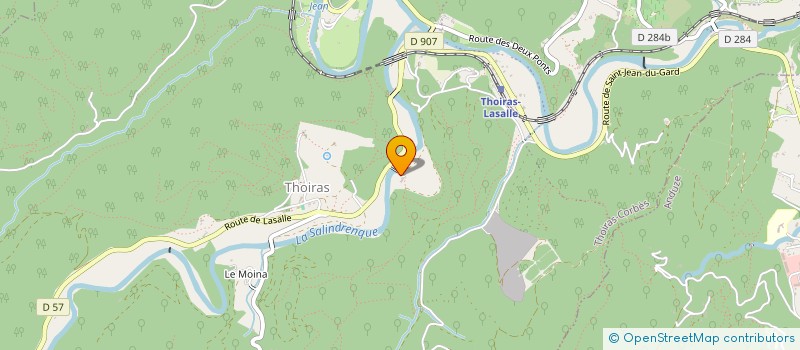 localisation de l'entreprise MADAME CELINE CHARLES  THOIRAS-CORBES