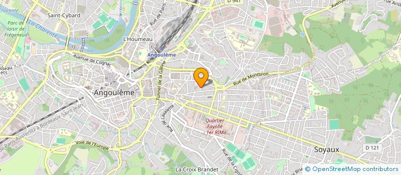 localisation de l'entreprise MADAME CELINE CHARLEY FRANCOIS à ANGOULEME