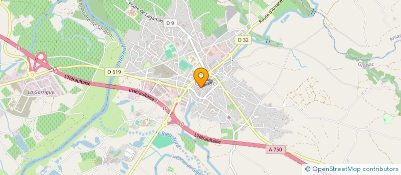 localisation de l'entreprise MADAME CELINE CHARPENTIER  GIGNAC