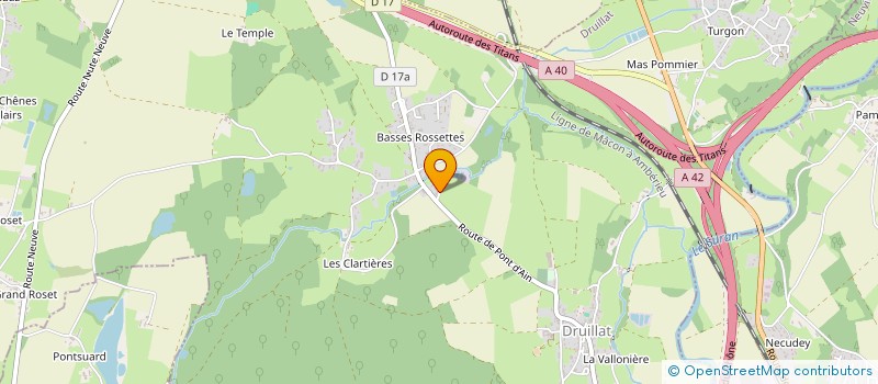 localisation de l'entreprise MADAME CELINE CHARREL  DRUILLAT