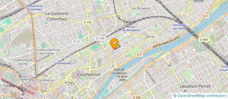 localisation de l'entreprise MADAME CELINE CHASSAGNOUX à COURBEVOIE