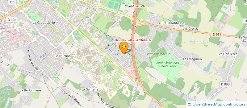 localisation de l'entreprise MADAME CELINE CHASSINT à POITIERS