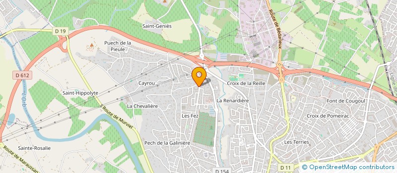 localisation de l'entreprise MADAME CELINE CHASTANIER à BEZIERS