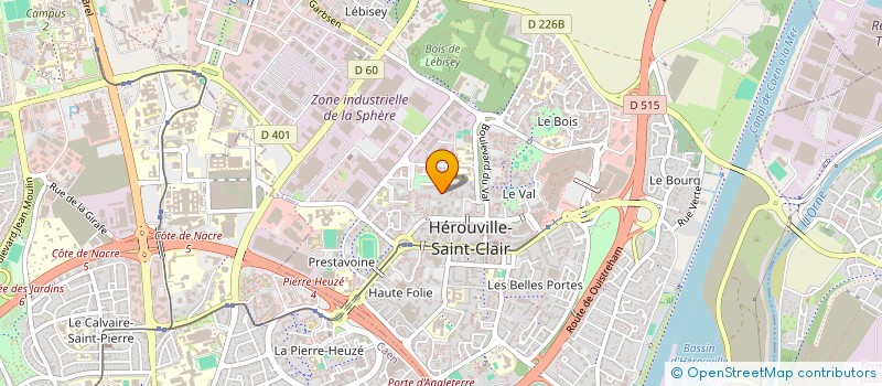 localisation de l'entreprise MADAME CELINE CHATALIC à HEROUVILLE-SAINT-CLAIR
