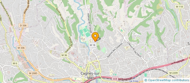 localisation de l'entreprise MADAME CELINE CHATTI à CAGNES-SUR-MER