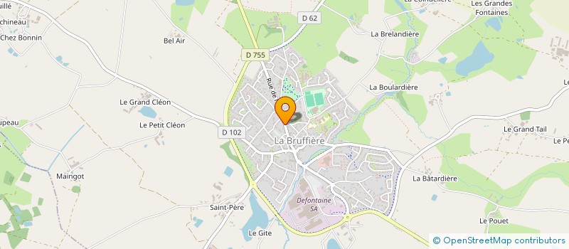 localisation de l'entreprise MADAME CELINE CHAUVEL à LA BRUFFIERE
