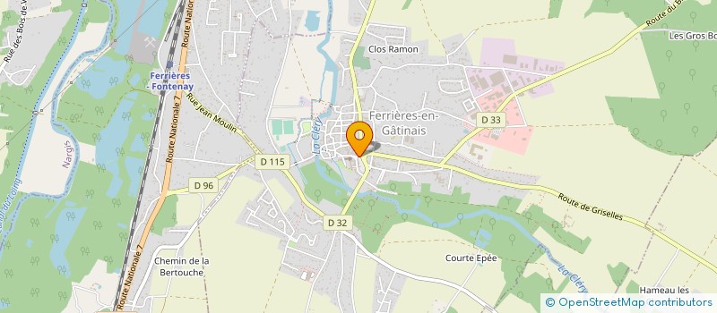 localisation de l'entreprise MADAME CELINE CHAUVET à FERRIERES-EN-GATINAIS
