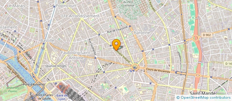 localisation de l'entreprise MADAME CELINE CHAUVIGNY  PARIS