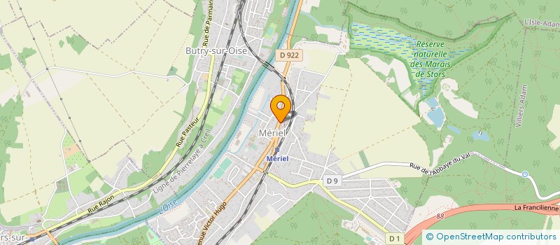 localisation de l'entreprise MADAME CELINE CHAUVIN  MERIEL