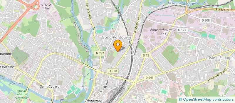 localisation de l'entreprise MADAME CELINE CHAUVIN  GOND-PONTOUVRE