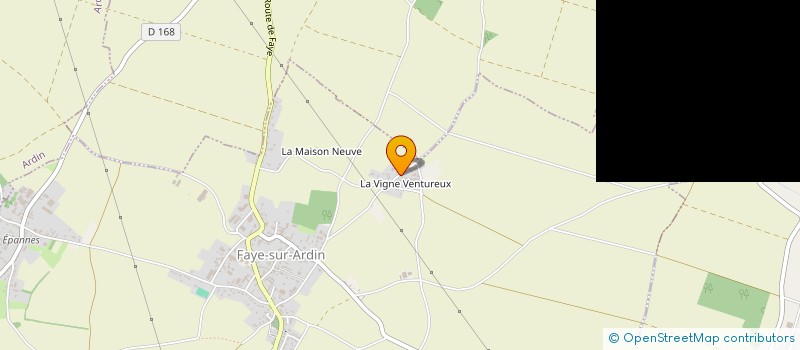 localisation de l'entreprise MADAME CELINE CHAUVIN  FAYE-SUR-ARDIN