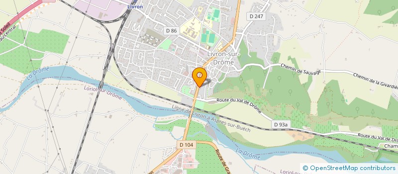 localisation de l'entreprise MADAME CELINE CHAVE  LIVRON-SUR-DROME