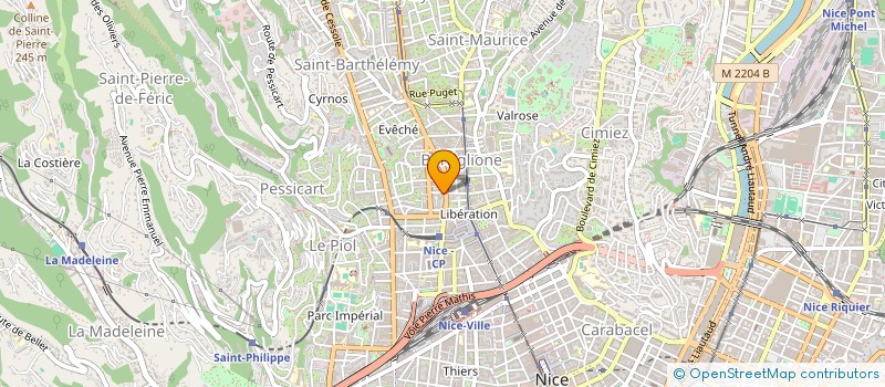 localisation de l'entreprise MADAME CELINE CHAZALVIEL à NICE