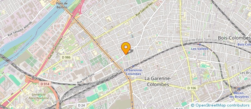 localisation de l'entreprise MADAME CELINE CHEMINEAU à COLOMBES