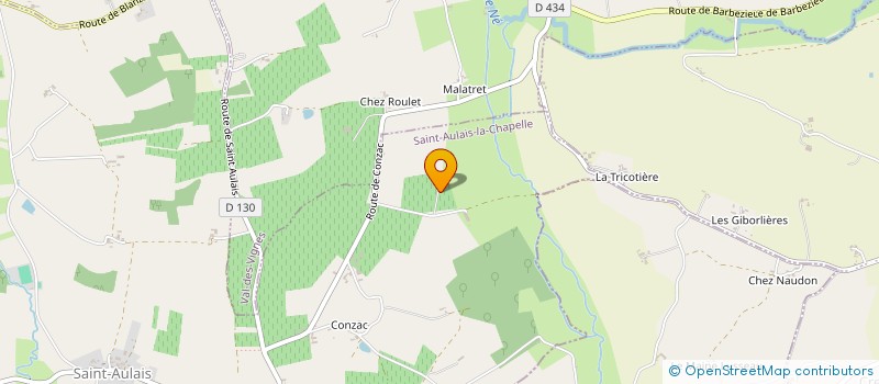 localisation de l'entreprise MADAME CELINE CHEMINET à SAINT-AULAIS-LA-CHAPELLE