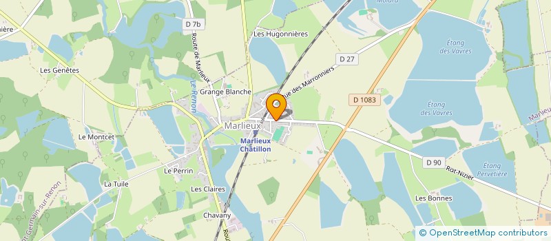 localisation de l'entreprise MADAME CELINE CHENAUX  CHERY-CHARTREUVE