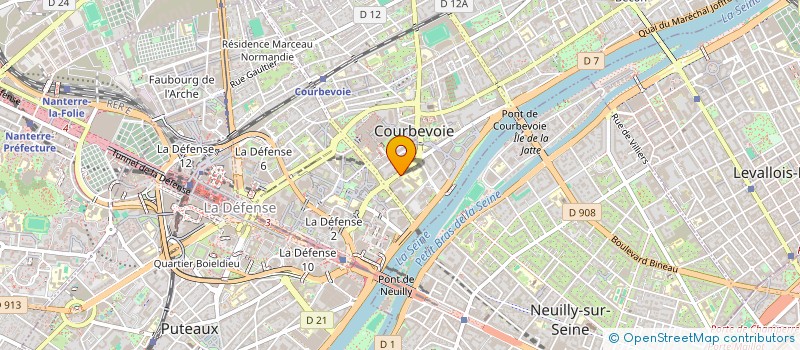 localisation de l'entreprise MADAME CELINE CHERRIER à COURBEVOIE