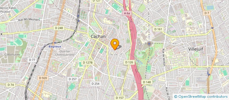 localisation de l'entreprise MADAME CELINE CHESNAY à CACHAN